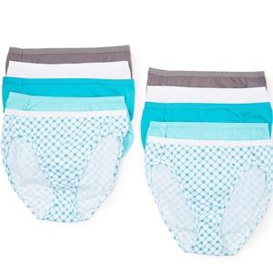 NWT 5 pair Hanes Ultimate Hi-Cut Cotton Briefs